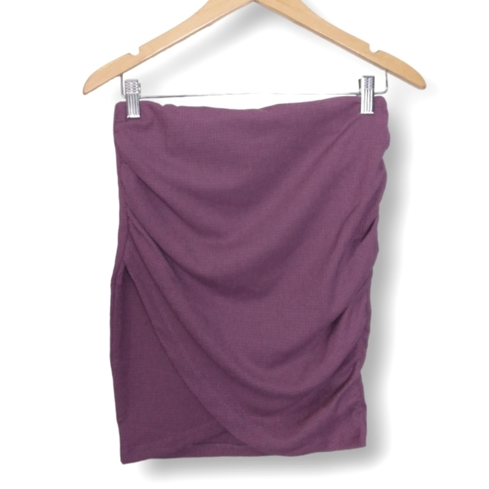 New Free People Angie Wrap Skirt In Plum Size Small - Picture 2 of 6